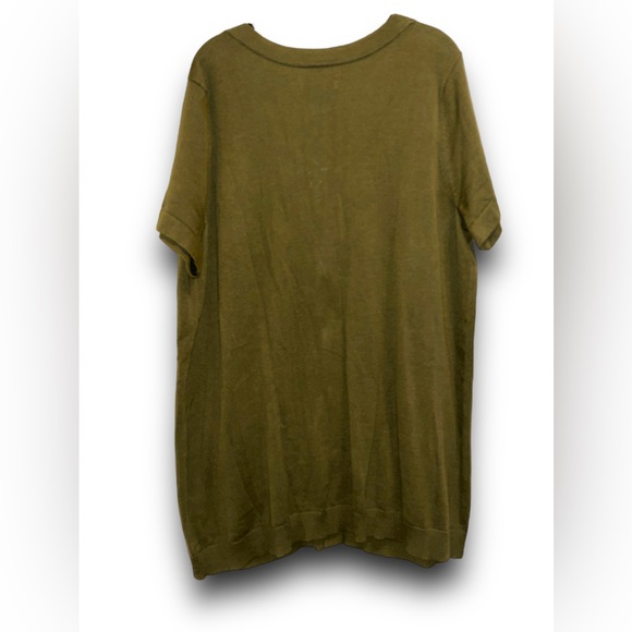 Covington • NWT Long Cardigan with Pockets, Short Sleeves, 16/18W - Picture 7 of 11